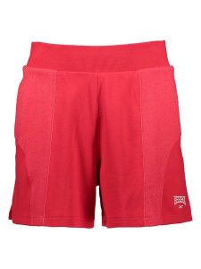 Reebok Szorty dresowe "Varsity" w kolorze czerwonym rozmiar: S. Czerwone szorty Reebok, bez wzorów, z bawełny. Za 101,45 zł.