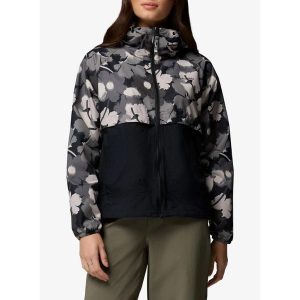 Kurtka wiatrówka damska Columbia Spire Valley Printed Windbreaker. Szare kurtki Columbia, bez wzorów, z softshellu, bez kaptura. Za 296,99 zł.