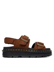 Dr. Martens Sandały DM42853200 Brązowy. Brązowe sandały Dr. Martens, bez wzorów, ze skóry, bez obcasa, na płaskiej podeszwie, bez zapięcia. Za 543,99 zł.