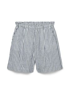 Vero Moda Szorty w kolorze biało-granatowym rozmiar: L. Białe szorty Vero Moda, bez wzorów, z podwyższonym stanem. Za 87,95 zł.
