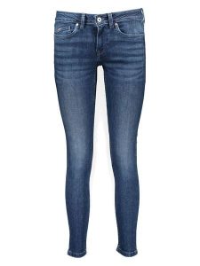 Pepe Jeans Dżinsy "Pixie" - Skinny fit - w kolorze granatowym rozmiar: W29/L32. Niebieskie jeansy Pepe Jeans, z aplikacjami, z jeansu. Za 161,73 zł.
