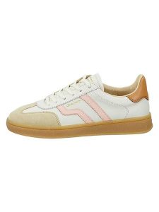 GANT Footwear Skórzane sneakersy "Cuzima" w kolorze jasnobrązowo-kremowo-jasnoróżowym rozmiar: 41. Brązowe trampki GANT Footwear, bez wzorów, bez zapięcia. Za 381,30 zł.