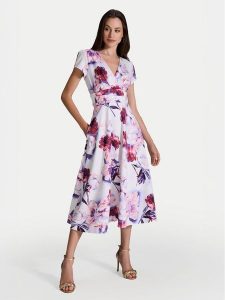 Swing Sukienka koktajlowa 5AI12700 Kolorowy Regular Fit. Kombinezony Swing, bez wzorów, z syntetyku, wizytowe, bez kołnierzyka, bez ramiączek. Za 489,99 zł.