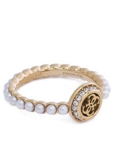 Guess Pierścionek JUBR05 522JW Złoty. Żółte pierścionki Guess, metalowe. Za 229,99 zł.