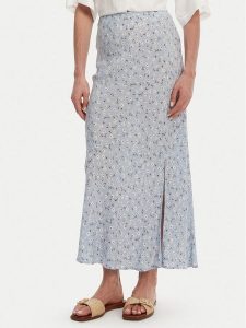 Pieces Spódnica midi Nya 17147811 Błękitny Regular Fit. Niebieskie spódnice Pieces, m, bez wzorów, z wiskozy, midi. Za 99,99 zł.