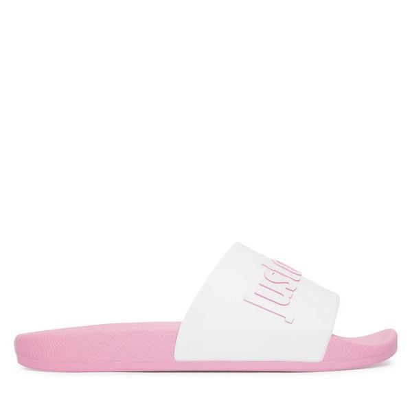 Klapki Just Cavalli. Czerwone klapki Just Cavalli, bez wzorów, bez obcasa. Za 182,99 zł.