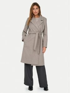 ONLY Płaszcz przejściowy Alvilda 15314362 Beżowy Regular Fit. Brązowe płaszcze ONLY, m, bez wzorów, z syntetyku, bez kaptura. Za 299,99 zł.