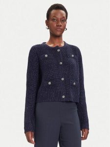 Liu Jo Kardigan MF5235 MA88A Granatowy Regular Fit. Niebieskie kardigany Liu Jo, z wiskozy. Za 589,99 zł.