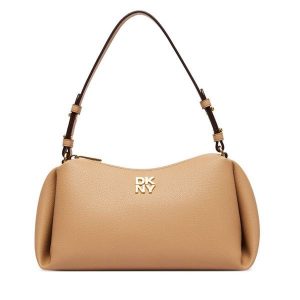 Torebka DKNY. Brązowe torebki klasyczne DKNY, bez wzorów, bez dodatków. Za 439,99 zł.