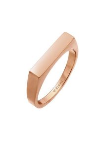 Elli Damski sygnet kwadratowy Geo Design Basic w srebrze 925 Sterling Silver Pierścionki 1 ct. Szare pierścionki Elli, srebrne. Za 223,99 zł.