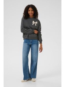 Kaffe Bluza w kolorze antracytowym rozmiar: XXL. Czarne bluzy Kaffe, xxl, bez wzorów, bez kaptura. Za 165,99 zł.