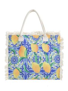 BLE Shopper bag ze wzorem - 43 x 35 x 12 cm rozmiar: onesize. Shopper bag BLE, bez wzorów, z materiału, na ramię, bez dodatków. Za 38,95 zł.