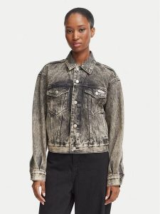 Calvin Klein Jeans Kurtka jeansowa 90's Trucker LV047H797G Brązowy Regular Fit. Brązowe kurtki Calvin Klein Jeans, m, bez wzorów, z bawełny, bez kaptura. Za 551,99 zł.