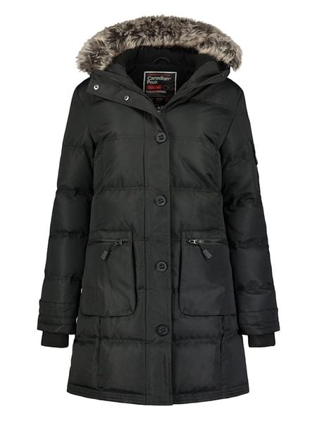 Canadian Peak Parka "Axelus" w kolorze czarnym rozmiar: XXL. Czarne płaszcze Canadian Peak, xxl, bez wzorów, bez kaptura. Za 143,90 zł.