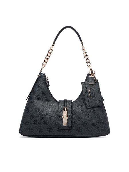 Guess Torebka Yvonne HWSG23 78010 Czarny. Czarne torebki klasyczne Guess, z aplikacjami, ze skóry, bez dodatków. Za 516,99 zł.