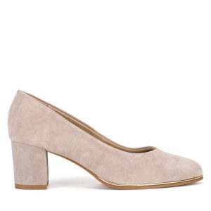 Czółenka Lasocki. Brązowe czółenka Lasocki, bez wzorów, bez obcasa, bez zapięcia. Za 229,99 zł.