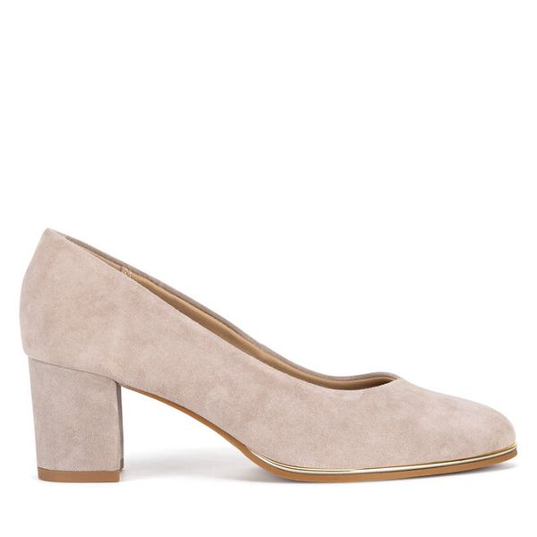 Czółenka Lasocki. Brązowe czółenka Lasocki, bez wzorów, bez obcasa, bez zapięcia. Za 229,99 zł.