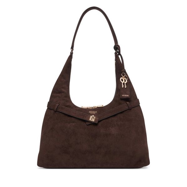 Torebka Guess. Brązowe torebki klasyczne Guess, z aplikacjami, bez dodatków. Za 634,99 zł.