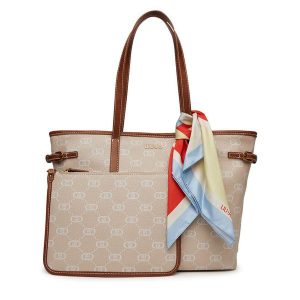 Torebka Liu Jo. Brązowe shopper bag Liu Jo, bez wzorów, bez dodatków. Za 509,99 zł.