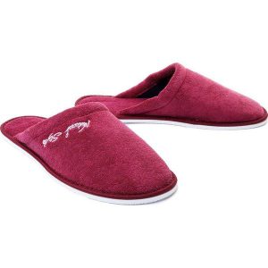 METEOR 042 FROTTE IZABELA bordowy, kapcie/klapki damskie. Czerwone kapcie Meteor, bez wzorów. Za 33,14 zł.
