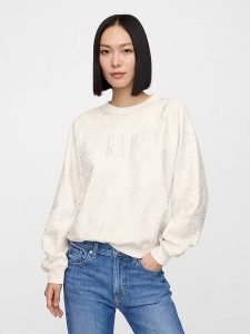 GAP Bluza w kolorze kremowym rozmiar: XXL. Brązowe bluzy GAP, xxl, bez wzorów, bez kaptura. Za 114,17 zł.