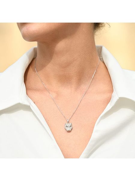 CARATELLI Złota zawieszka "panthère" z diamentami i szafirami rozmiar: onesize. Szare zawieszki CARATELLI, z diamentem, srebrne. Za 1 849,30 zł.