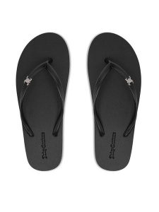 Juicy Couture Japonki CEO-800289 Czarny. Czarne klapki Juicy Couture, bez wzorów, z syntetyku, bez obcasa. Za 69,99 zł.