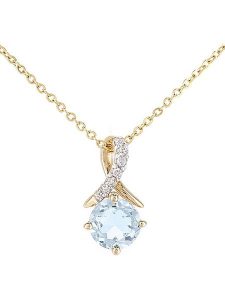 Diamant Exquis Złoty naszyjnik z diamentową zawieszką - dł. 46 cm rozmiar: onesize. Żółte naszyjniki Diamant Exquis, z diamentem, złote. Za 782,99 zł.