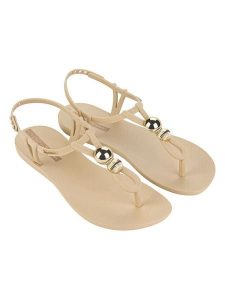 Ipanema Sandały w kolorze beżowym rozmiar: 40. Brązowe sandały Ipanema, bez wzorów, z otwartym noskiem, bez obcasa, bez zapięcia. Za 65,99 zł.