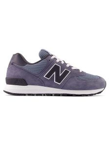New Balance Skórzane sneakersy "U574" w kolorze fioletowym rozmiar: 43. Różowe trampki New Balance, bez wzorów, z materiału, bez zapięcia. Za 388,43 zł.