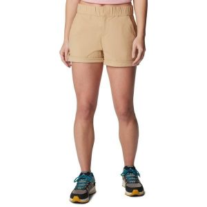 Spodenki krótkie damskie Columbia Firwood Camp II Short. Brązowe szorty Columbia, bez wzorów, sportowe. Za 159,99 zł.