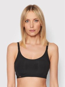 Selmark Biustonosz top One 10630 Czarny. Czarne topy Selmark, bez wzorów, z syntetyku, bez kołnierzyka, bez ramiączek. Za 109,99 zł.