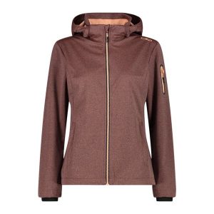 Kurtka damska turystyczna CMP 39A5016M. Brązowe kurtki CMP, l, bez wzorów, z softshellu, z kapturem. Za 340,00 zł.