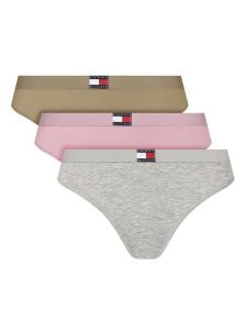 Tommy Hilfiger Komplet 3 par fig klasycznych UW0UW06141 Kolorowy. Komplety bielizny TOMMY HILFIGER, bez wzorów, z bawełny. Za 139,99 zł.