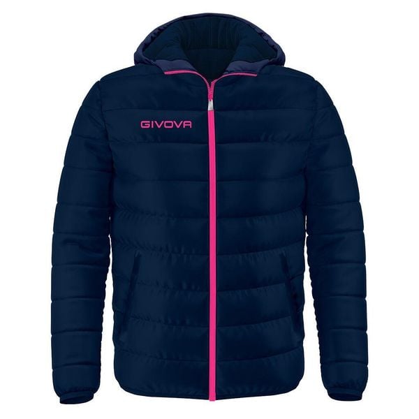 Givova Olanda Kurtka zimowa 4XL - łososiowa, ocieplana puchem. Czerwone kurtki Givova, na zimę, xl, bez wzorów, z puchu, bez kaptura. W wyprzedaży za 224,10 zł.