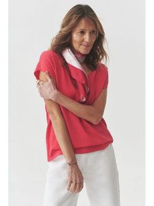 TATUUM Koszulka w kolorze różowym rozmiar: M. Różowe bluzki Tatuum, m, bez wzorów, bez kołnierzyka, bez ramiączek. Za 130,81 zł.