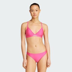 Komplet bikini z ramiączkami regulowanymi w dwóch kierunkach Triangle. Białe bikini ADIDAS, bez wzorów. Za 199,00 zł.