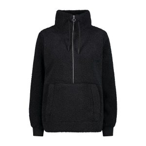 Kobieca bluza półzipowana CMP. Czarne bluzy CMP, bez wzorów, bez kaptura. Za 309,99 zł.