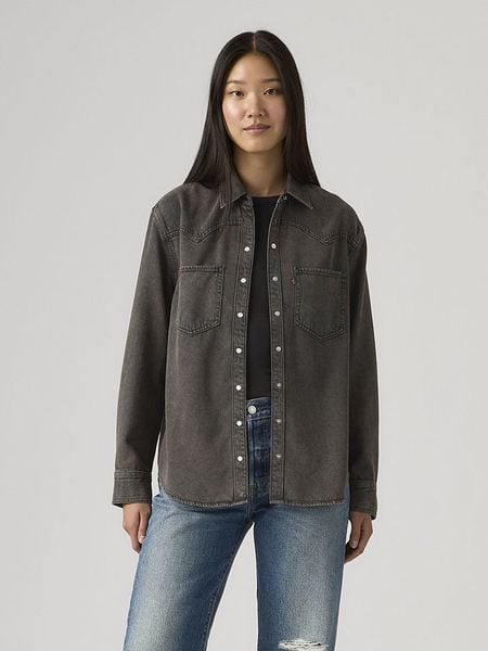 Levi's Koszula "Teodora" w kolorze szarym rozmiar: XS. Szare koszule Levi's®, s, bez wzorów, z bawełny, bez kołnierzyka, bez ramiączek. Za 174,95 zł.