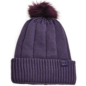 Damska Czapka Around Town CGI Beanie. Fioletowe czapki Under Armour, bez wzorów, sportowe. Za 141,99 zł.