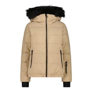 Kurtka narciarska damska CMP. Brązowe kurtki CMP, na zimę, bez wzorów, bez kaptura. Za 477,45 zł.