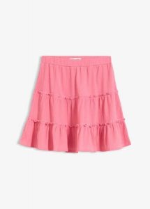 Spódnica mini. Czerwone spódnice bonprix, na lato, bez wzorów, mini. Za 24,99 zł.