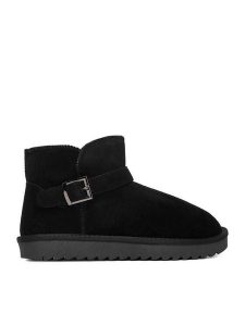 DeeZee Śniegowce MXPZ-21-BLACK SU Czarny. Czarne buty zimowe DeeZee, ze skóry, bez obcasa, bez zapięcia. Za 229,99 zł.