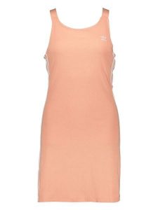 Adidas Sukienka w kolorze pomarańczowym rozmiar: 34. Pomarańczowe sukienki ADIDAS, bez wzorów, sportowe, bez kołnierzyka, bez ramiączek, mini, sportowe. Za 61,60 zł.