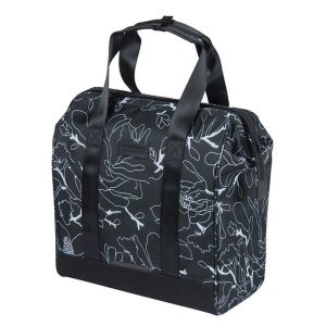 Torba na zakupy Grand, kwiatowa. Czarne shopper bag BASIL, bez wzorów, z poliesteru, bez dodatków. Za 294,80 zł.