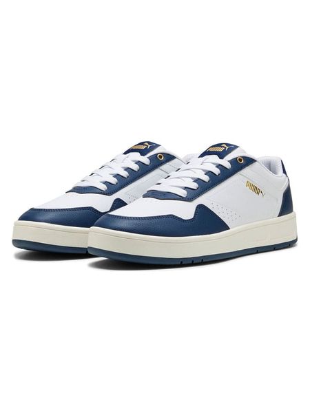 Puma Sneakersy "Court Classic" w kolorze biało-granatowym rozmiar: 46. Białe trampki Puma, bez wzorów, bez zapięcia. Za 126,45 zł.