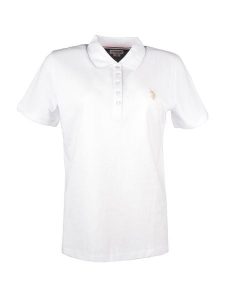 U.S. Polo Assn. Koszulka polo w kolorze białym rozmiar: XL. Białe bluzki U.S. Polo Assn., s, bez wzorów, bez kołnierzyka, bez ramiączek. Za 123,25 zł.