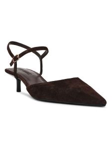 Steve Madden Skórzane czółenka "Adelaide" w kolorze brązowym rozmiar: 42. Brązowe czółenka Steve Madden, bez wzorów, bez obcasa, na szpilce, bez zapięcia. Za 213,79 zł.