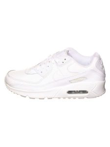 Nike Skórzane sneakersy "Air Max 90" rozmiar: 39. Białe trampki Nike, bez wzorów, z materiału, bez zapięcia. Za 404,99 zł.