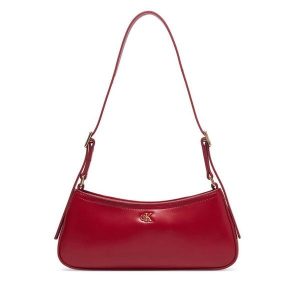 Torebka Calvin Klein. Czerwone torebki klasyczne Calvin Klein, bez wzorów, bez dodatków. Za 409,99 zł.
